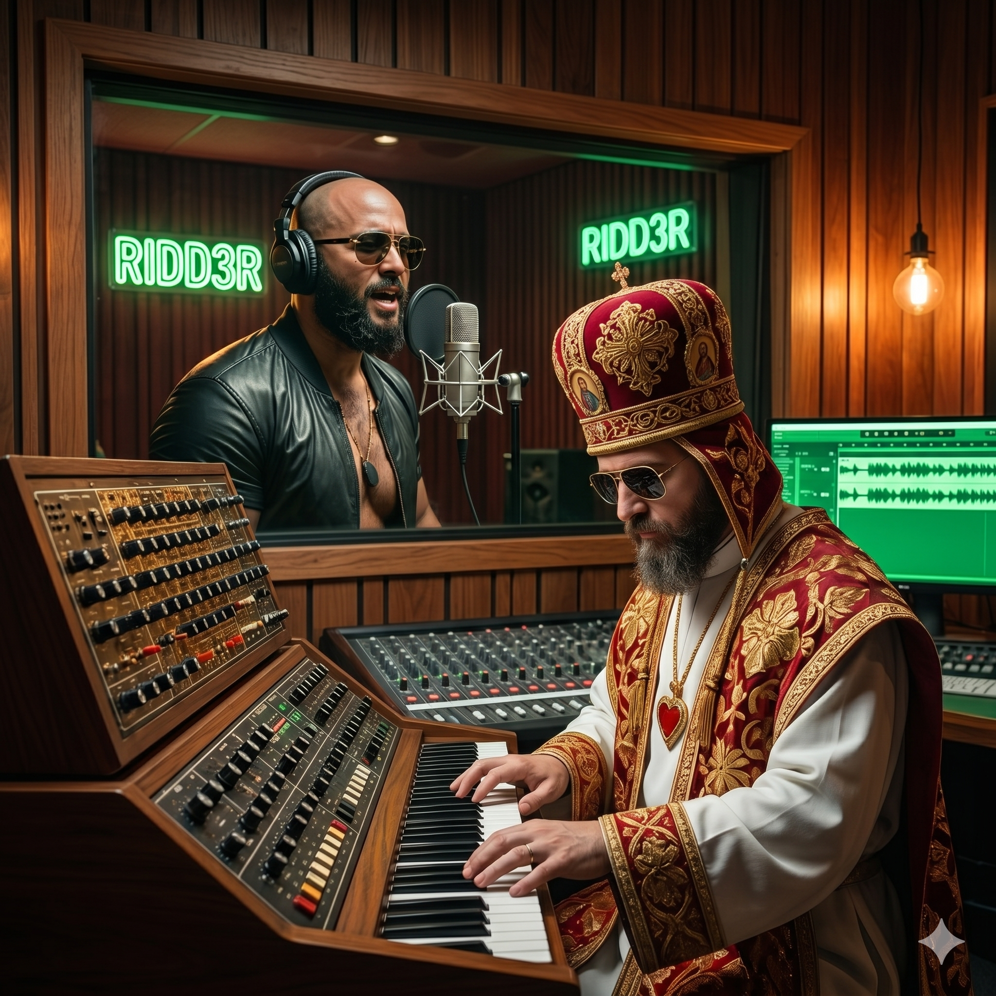 in the studio